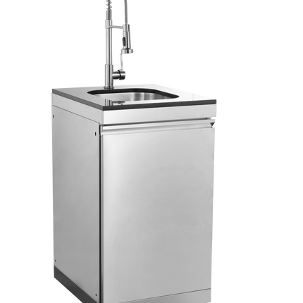 Sink Cabinet with Tap Stainless Steel Outdoor Kitchen Islands