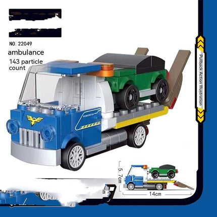 Building Block City Recycling Car Assembly Toy