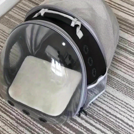 Back Extension Pet Carrier Backpack - Portable Space Capsule Pet Carrier Backpack For Cats & Small Dogs