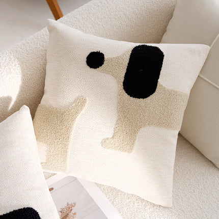 Modern Simple Cartoon Dog Pillow Cover Pillow