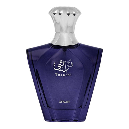 Afnan Turathi Blue Eau de Parfum Fragrance Spray for Men 3 Oz Cologne Citrus Woody Scent
