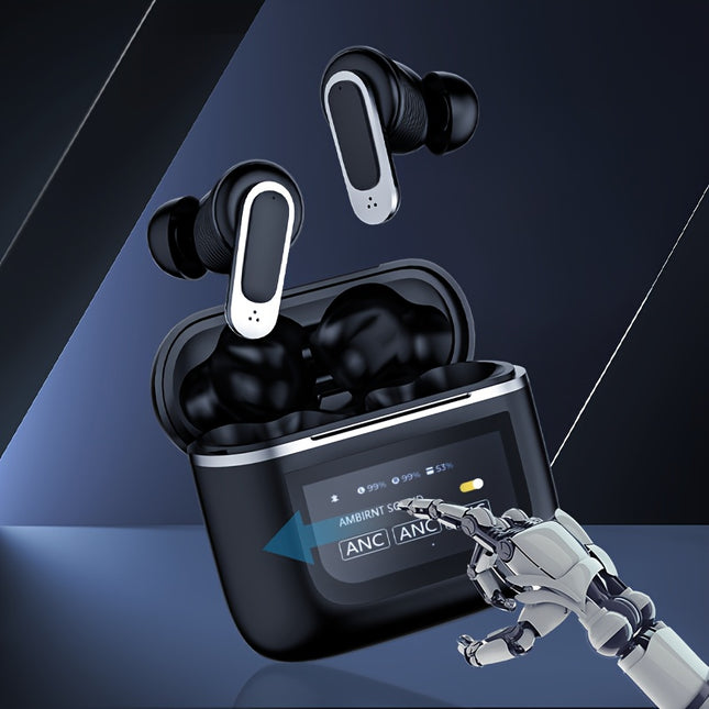Wireless Headphones - Earbud Headphones with Active Noise Cancellation