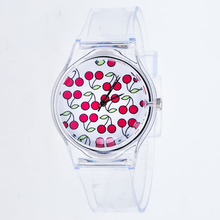 Korean Fashion And Beautiful Color Jelly Student Casual Watch