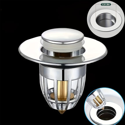 Bathroom Sink Stopper, Anti-odor Wash Basin Refined Copper Core