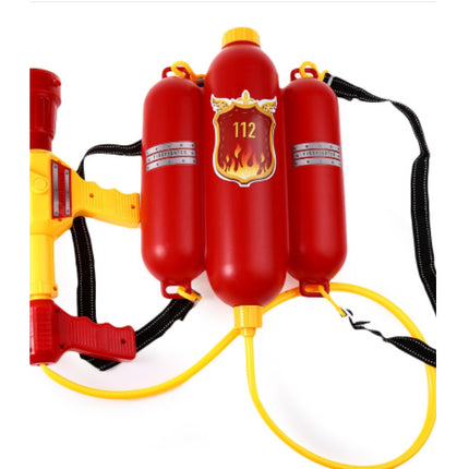 Children's Fire-fighting Plastic Water Gun Toy Pull-out High-pressure Backpack Drifting Creative Jet Water Gun