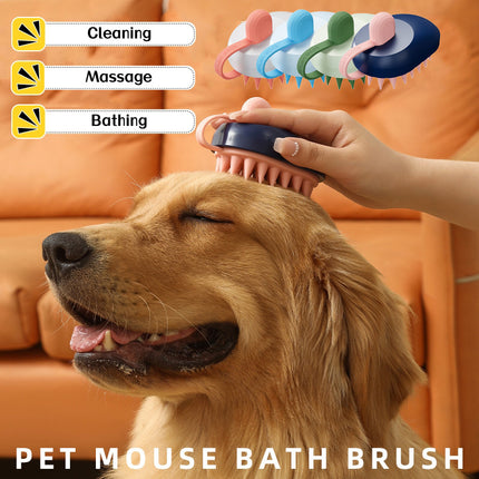 Soft Silicone Pets Hair Remover Comb Handheld Bath Shower