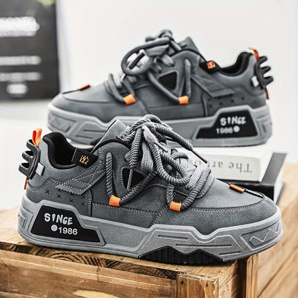 Low-Top Lace-Up Shoes with Cushioned Insole