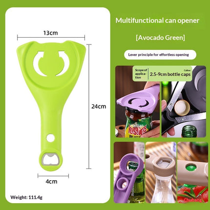 Non-slip, Effortless Can Opener Manual Adjustable Lid Opener