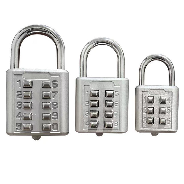 Button Combination Lock Alloy Padlock