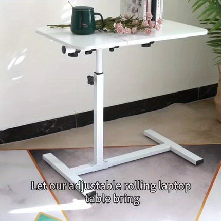 Adjustable Height Office Computer Desk, Mobile Laptop Bedside Table/folding Desk