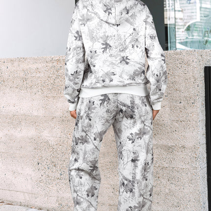 Light Grey Light Woodland Camo Classic Hoodie and Sweatpants Set