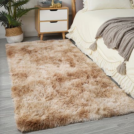 A Plush Carpet, Fluffy for The Bedroom, Rectangular Bedside Rug, Suitable for Living Rooms, Bedrooms