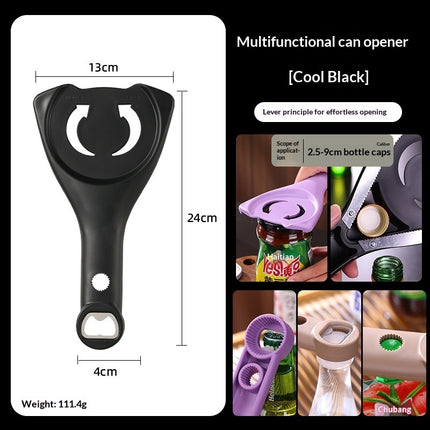 Non-slip, Effortless Can Opener Manual Adjustable Lid Opener