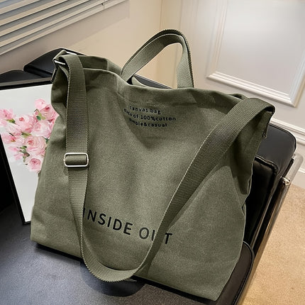Women's Tote Bag Commuter Bag Student Shoulder Bag, Work Bag, Large Capacity Tote Bag Zipper