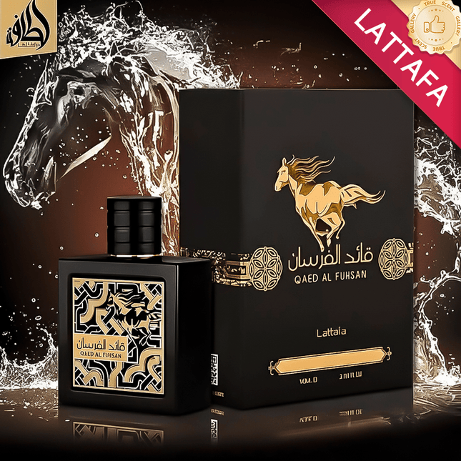 Lattafa Qaed Al Fursan Eau de Parfum for Men, 3.0 Fl Oz Warrior Spray, Bold Pineapple & Woody Scent
