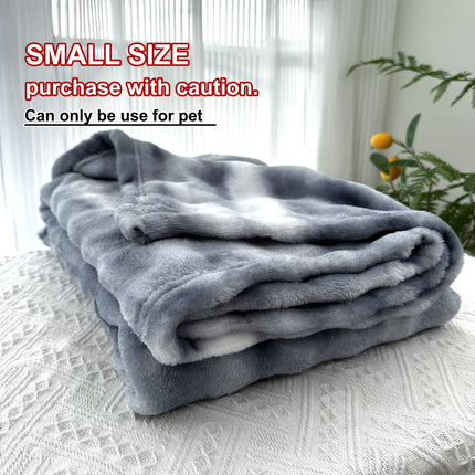 Super Soft Bubble Faux Rabbit Fur Blanket, Machine Washable, All-Season, Heavyweight Winter Blanket