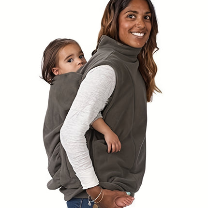 Three-In-One Multifunctional Mom Kangaroo Coat for Women, Autumn And Winter Season,