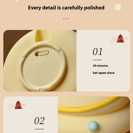 Christmas Tree Silicone Night Lights USB Rechargeable Eye Protection Table Lamp Cute Cartoon Kid Birthday Gifts Atmosphere Decor