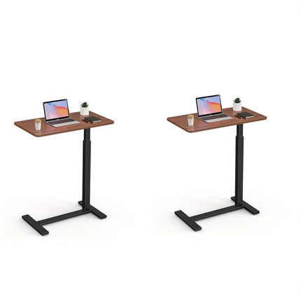 1 or 2pcs Adjustable Height Bedside Table with Wheels | Rolling Laptop Table,