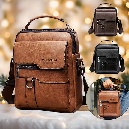 Fashionable High-End Vintage Shoulder Bag, Vertical Business Versatile Casual Crossbody