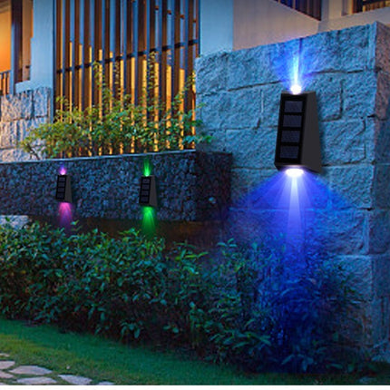 Outdoor Garden Decoration Solar Wall Lamp RGB