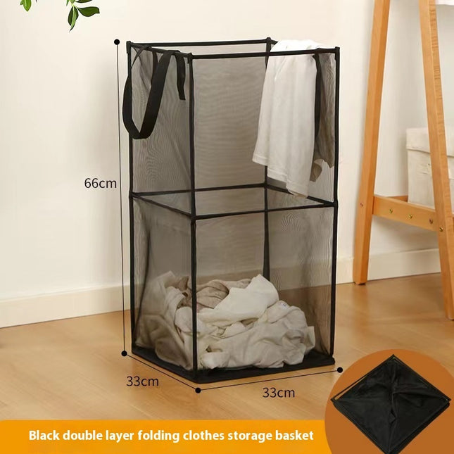 Foldable Square Grid Laundry Basket