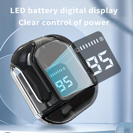 Wireless Headphones - Colorful Sports Game Music Companion with LED Digital Power Display