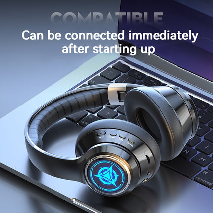 Wireless Gaming Headphones with Noise Reduction and Ambient Lighting