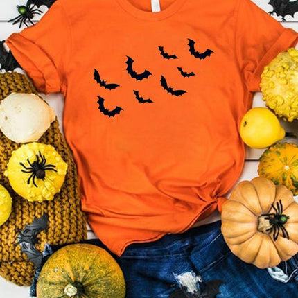 Halloween Thanksgiving Women's Summer Graphics T-Shirt Clothes