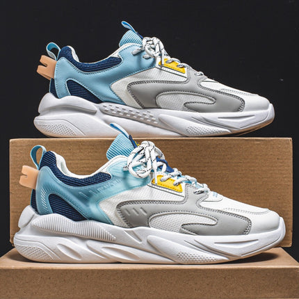 Men'S Lightweight Breathable Slip-Resistant Sneakers Low-Top Sneakers with Arch Support