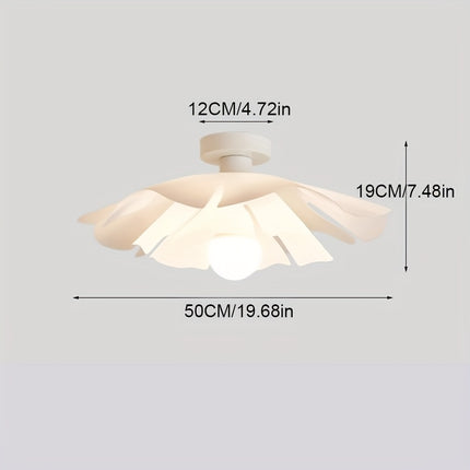 A minimalist ceiling light with rose petal design, classic and creative, made of PVC material, easy to install