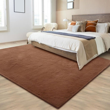Fluffy Modern Faux Rabbit Fur Rug | Washable, Comfortable and Soft, Available in Multiple Sizes