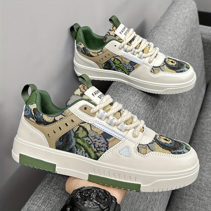 Men'S Retro Oil Painting Sneakers