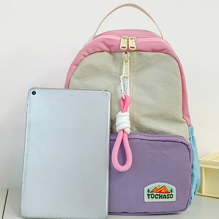 Lightweight Nylon Backpack for Ages 3-14 with Adjustable Straps, Casual Style,