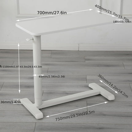 1 or 2pcs Adjustable Height Bedside Table with Wheels | Rolling Laptop Table,