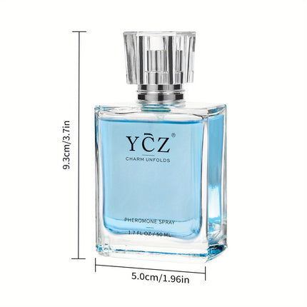 YCZ Men's Pheromone Perfume - Long-Lasting Cologne for Men, Woody Citrus Scent with Pheromone
