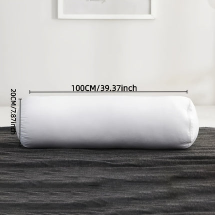1pc Long Cylindrical Pillow Insert for Women's Side Sleeping, Leg-Hugging Pillow Core,