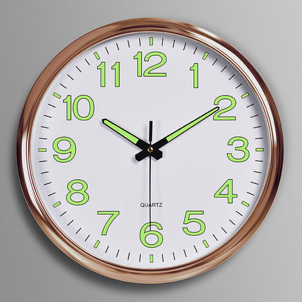 12 Inch 30Cm Luminous Plastic Wall Clock Quartz Clock Bedroom Living Room Wall Clock Simple Clock Custom