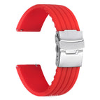 Red Silver Buckle / 18mm