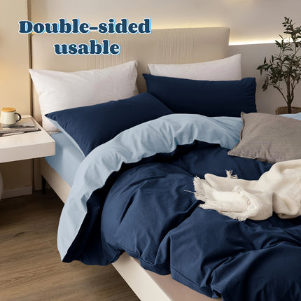 1pc Thick Quilt, Two-Tone Mesh Quilted Quilt, 400 GSM Full-Polyester Quilt, Machine Washable