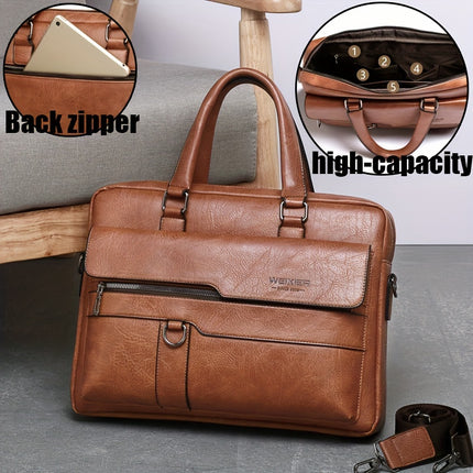 Tote Bag, Multi-Pocket Lightweight Portable Casual Minimalist Men's Bag, Fashionable