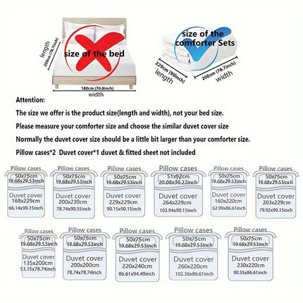 3pcs Red Rose Print Duvet Cover Set - Includes 1 Duvet Cover & 2 Pillowcases, Breathable Polyester, Machine Washable - Perfect for All Seasons