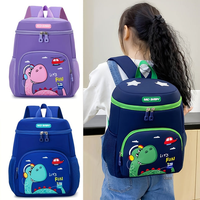 Kids Backpack for Boys & Girls 3-6 Years - Dinosaur & Unicorn Print with Padded Back Panel