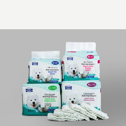 Petbest Male Dog Diaper Wearable Urine Display