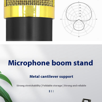 BM800 Capacitor Microphone Set Cantilever Bracket Mobile Phone Recording