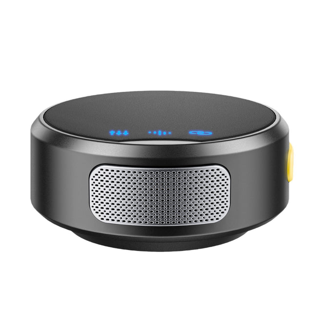 Wireless Collar Clip Microphone With Charging Bin Round One Drag Two Magnetic Button