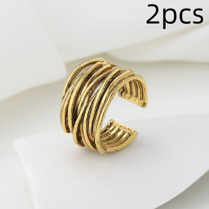 Personalized Retro Multi-coil Bracelet Open Index Finger