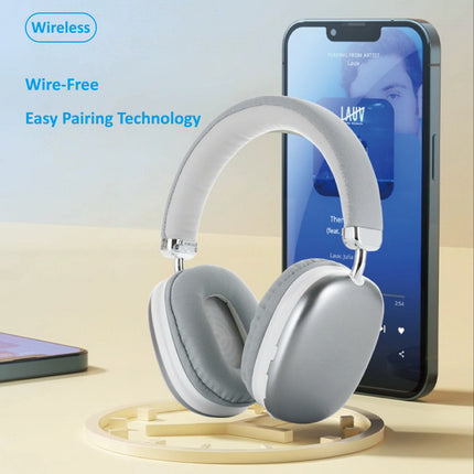 High-Quality Wireless Headphones, Lightweight Foldable Design with Built-