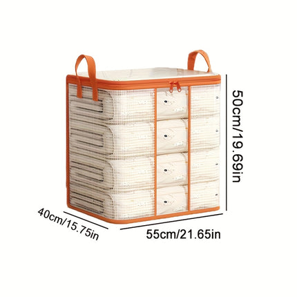 1pc Large Capacity Foldable Clothes & Quilt Storage Organizer,