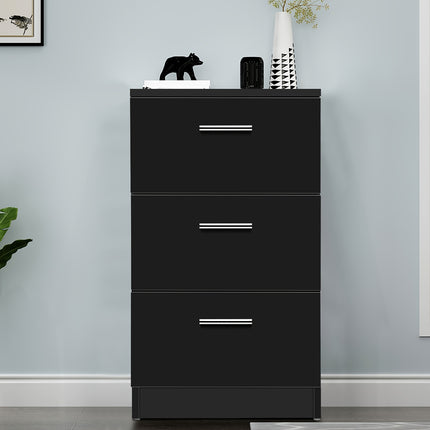 Storage, Cabinet Organizer With 3 Drawers, 38 X 35 X 66 Cm, Bedside Cabinet With 3 Drawers